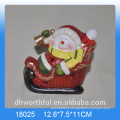 Natal, giftware, cerâmico, penduradas, Ornamento, santa, forma